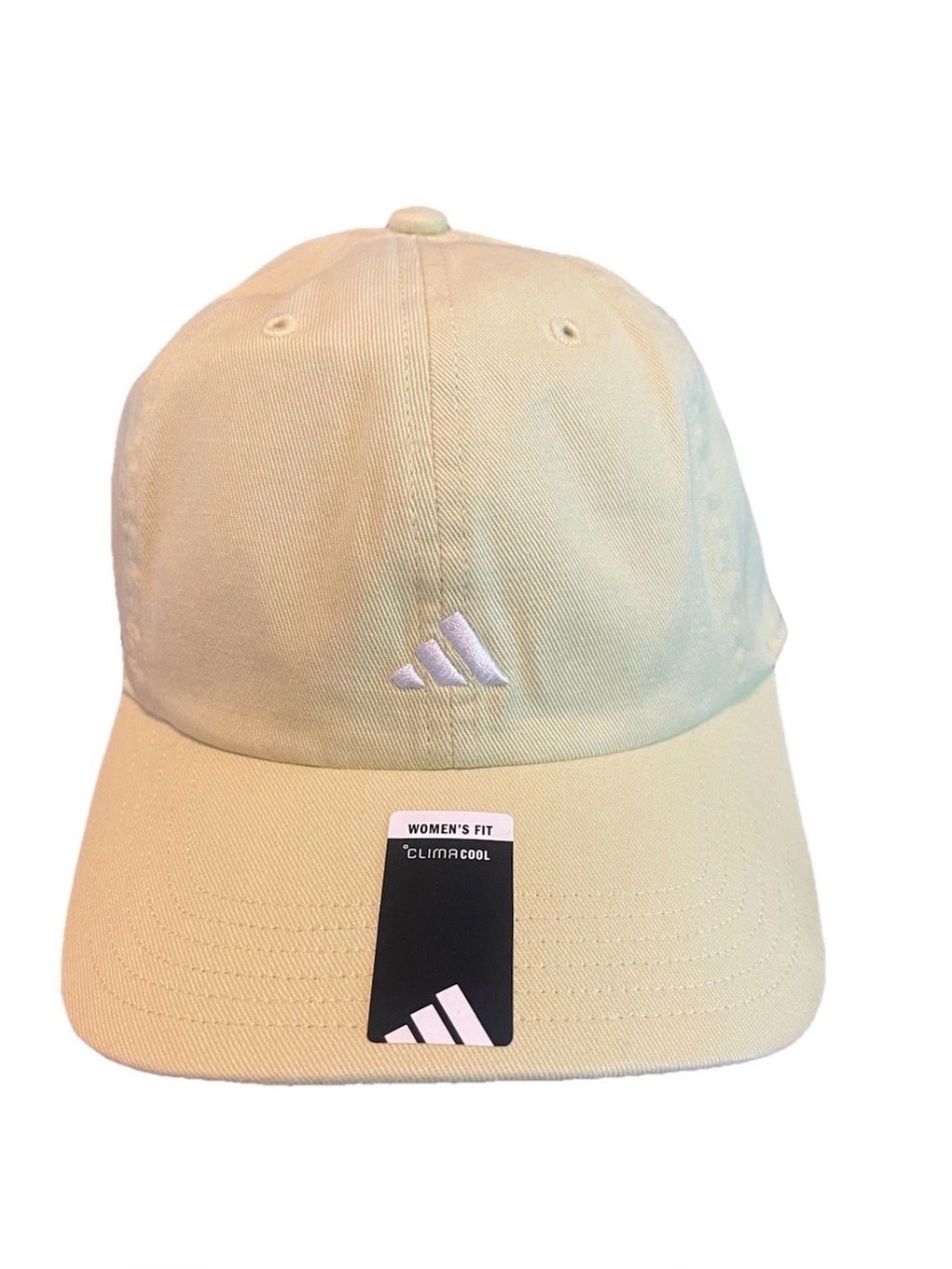 Adidas Woman’s Saturday Cap In A Pastel Yellow , Moisture Wicking Adjustable Cap